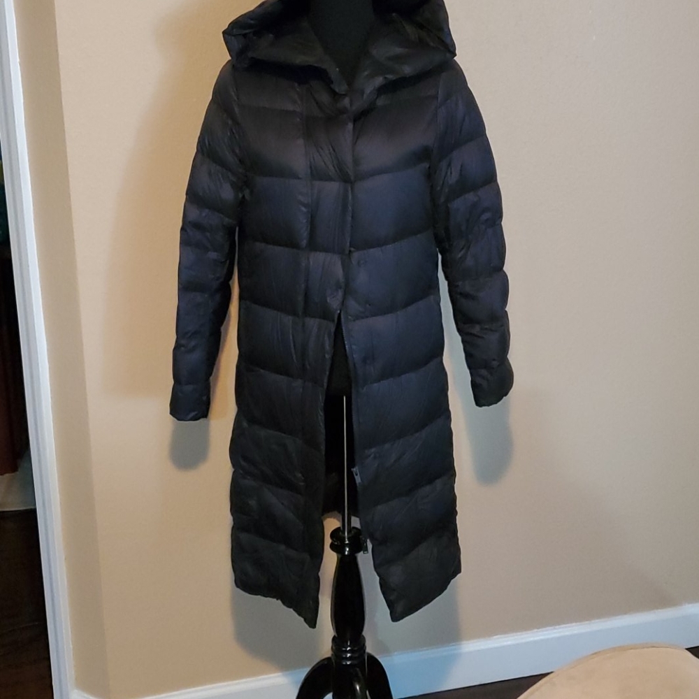 Padded hoodie down coat